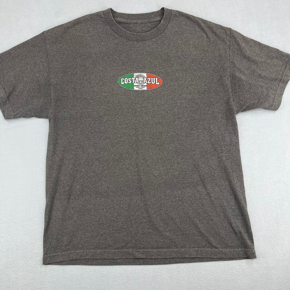 Costa Azul Surf Shop Cabo San Lucas Mens Graphic T-Shirt Heather Gray Size L